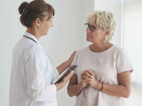 Health Communication Specialist - a doctor talking to a patient